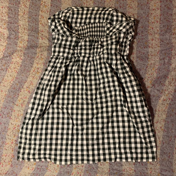 Cute B TRU strapless checkered Tunic - Picture 2 of 6